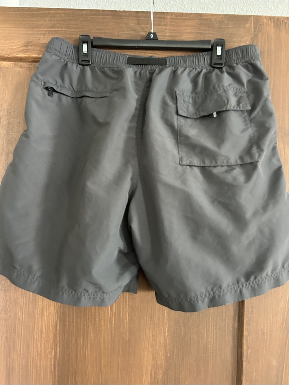 Eddie Bauer Gray Swim Trunks with Belt - Picture 3 of 3
